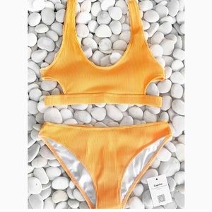 NWT Cupshe Yellow bikini